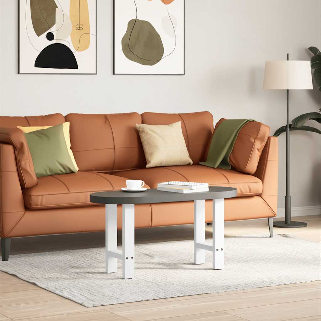 Pieds de table basse Blanc 2 pièces 38 x (42-43) cm Acier - XIOS