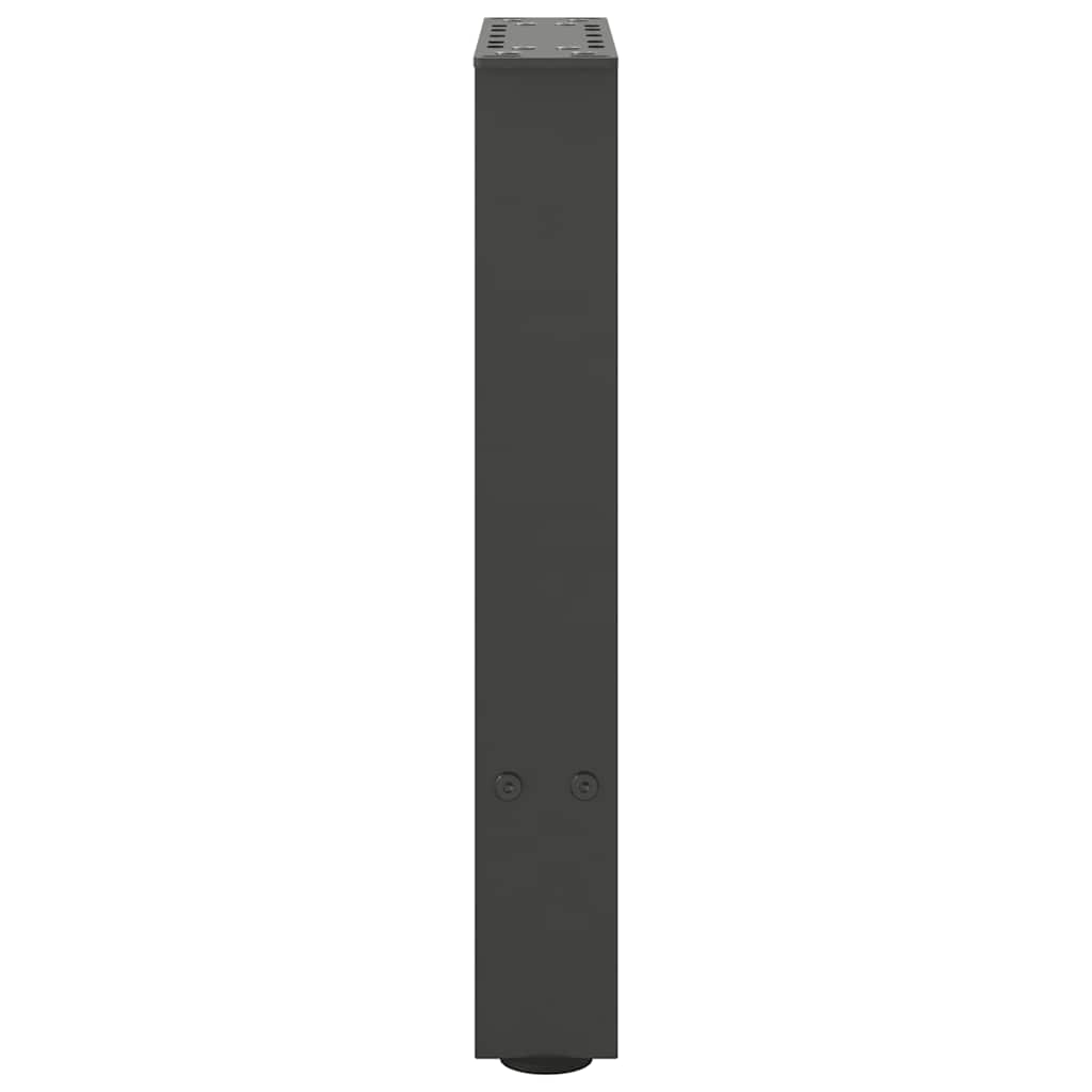 Pieds de table basse Anthracite 2 pièces 38 x (42-43) cm Acier - XIOS