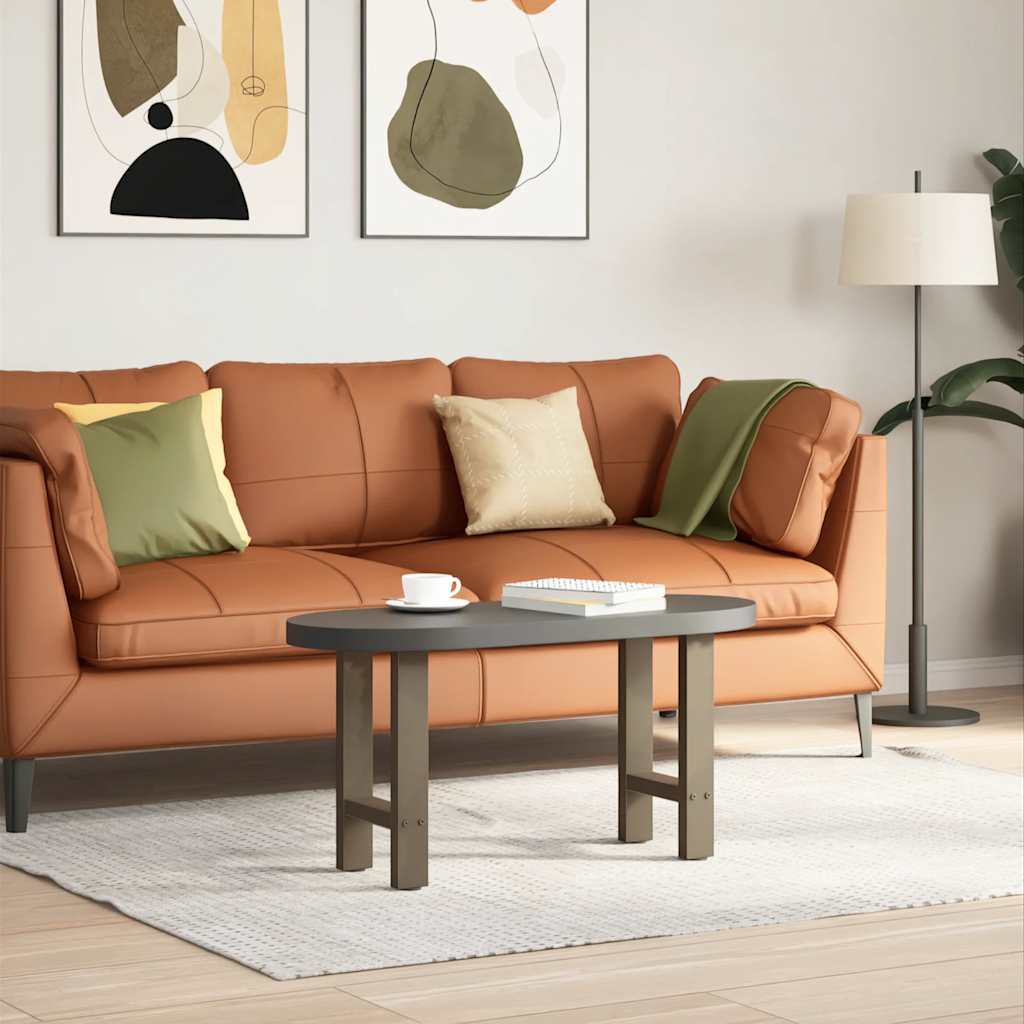 Pieds de table basse en acier naturel, 2 pièces, 38 x (42-43) cm - XIOS