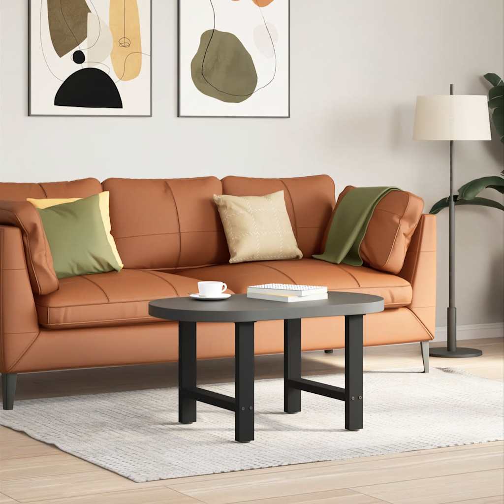 Pieds de table basse Noir 2 pièces 50 x (42-43) cm Acier - XIOS