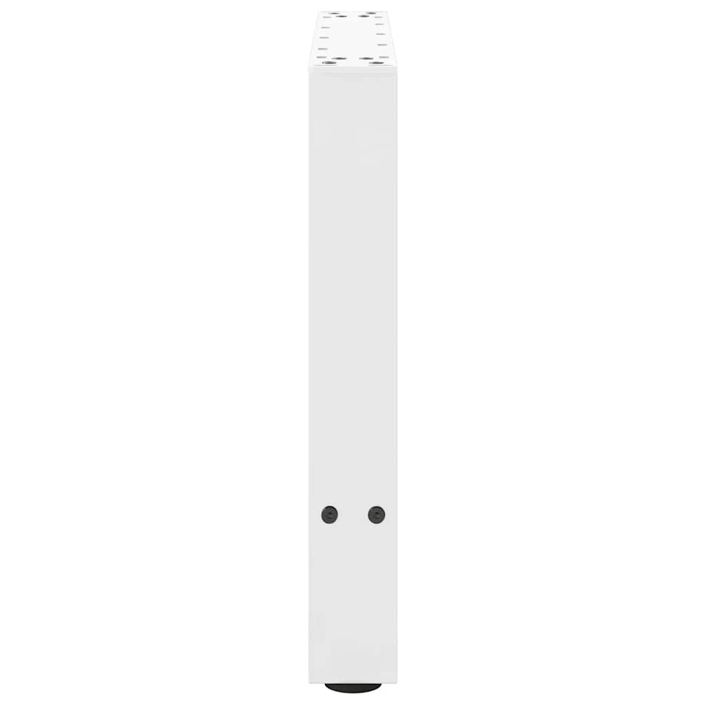 Pieds de table basse Blanc 2 pièces 50 x (42-43) cm Acier - XIOS