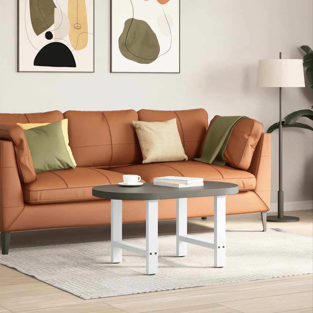 Pieds de table basse Blanc 2 pièces 50 x (42-43) cm Acier - XIOS