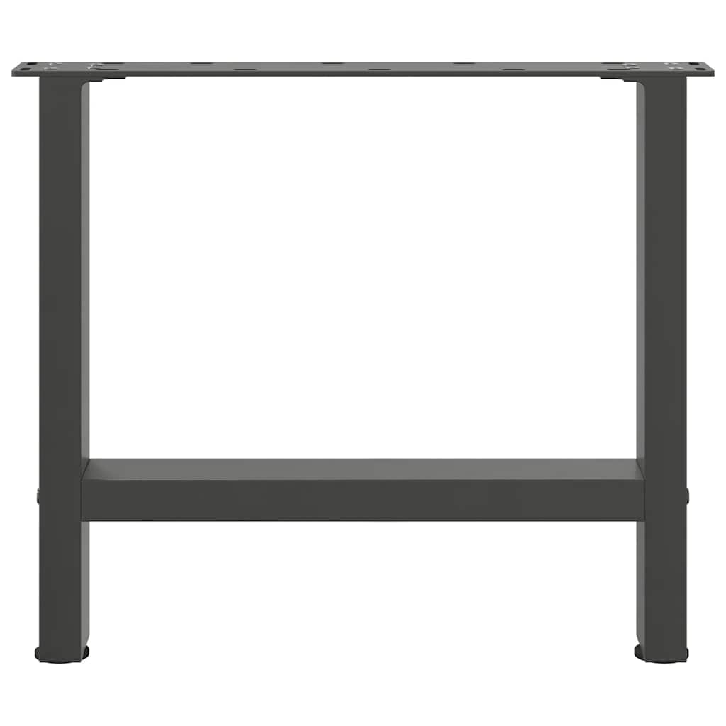 Pieds de table basse Anthracite 2 pièces 50 x (42-43) cm Acier - XIOS