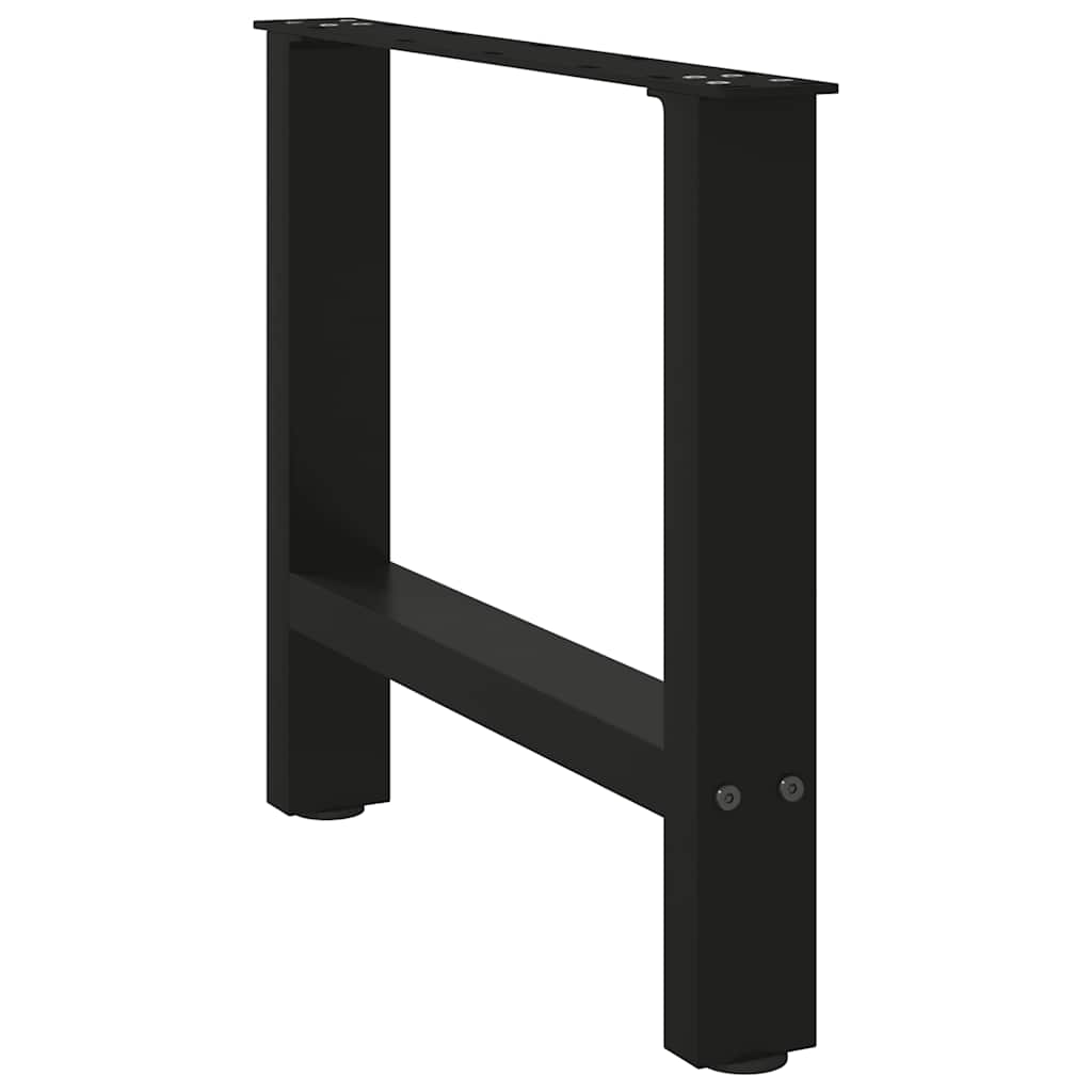 Pieds de table basse Noir 2 pièces 60 x (42-43) cm Acier - XIOS