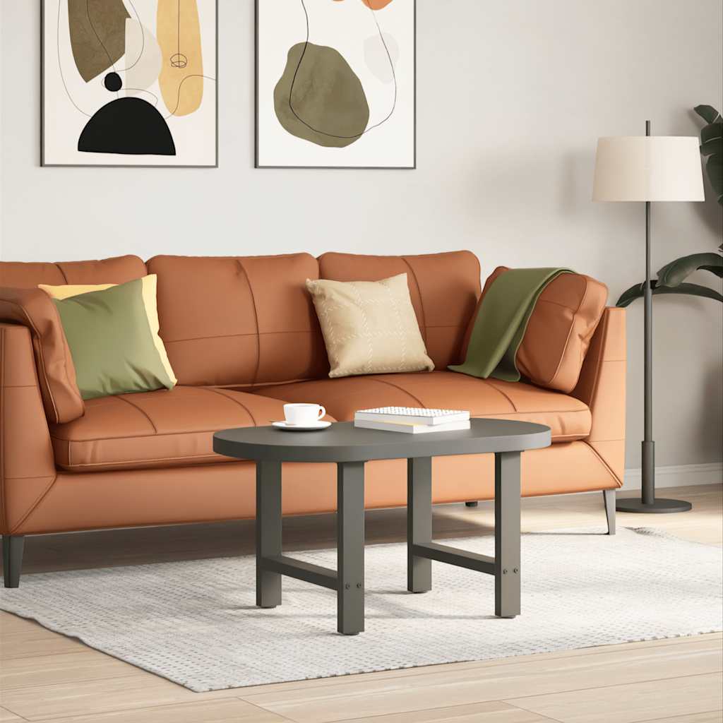 Pieds de table basse Anthracite 2 pièces 60 x (42-43) cm Acier - XIOS