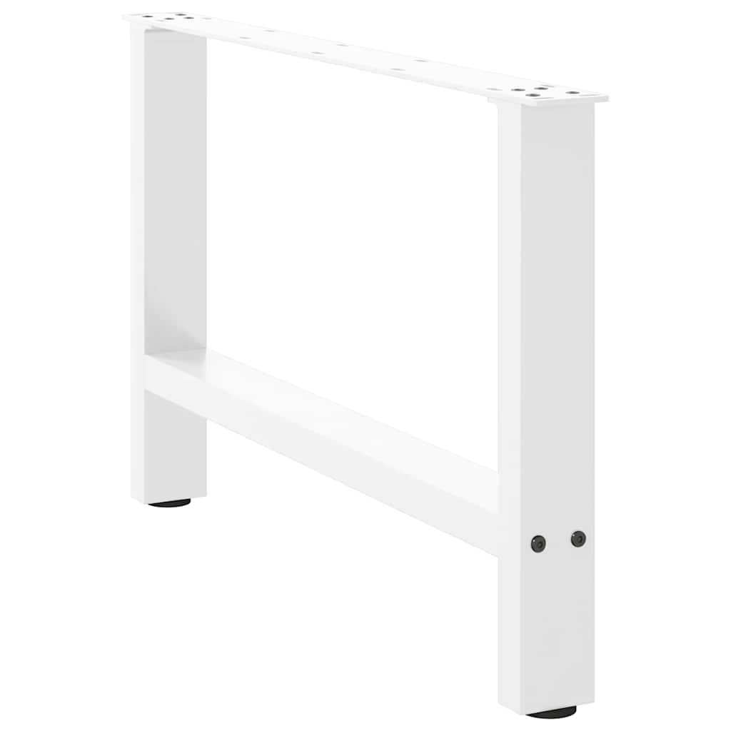 Pieds de table basse Blanc 2 pièces 70 x (42-43) cm Acier - XIOS