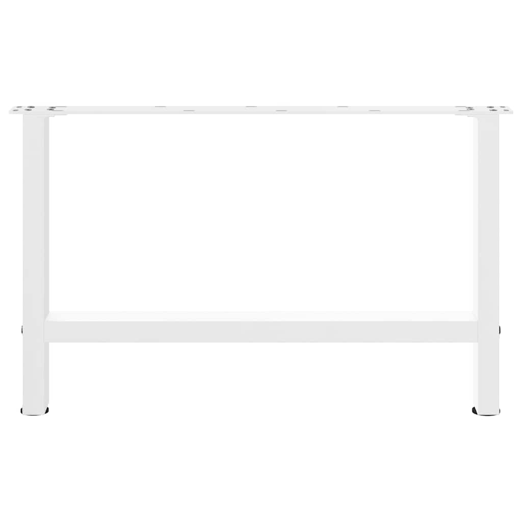Pieds de table basse Blanc 2 pièces 70 x (42-43) cm Acier - XIOS