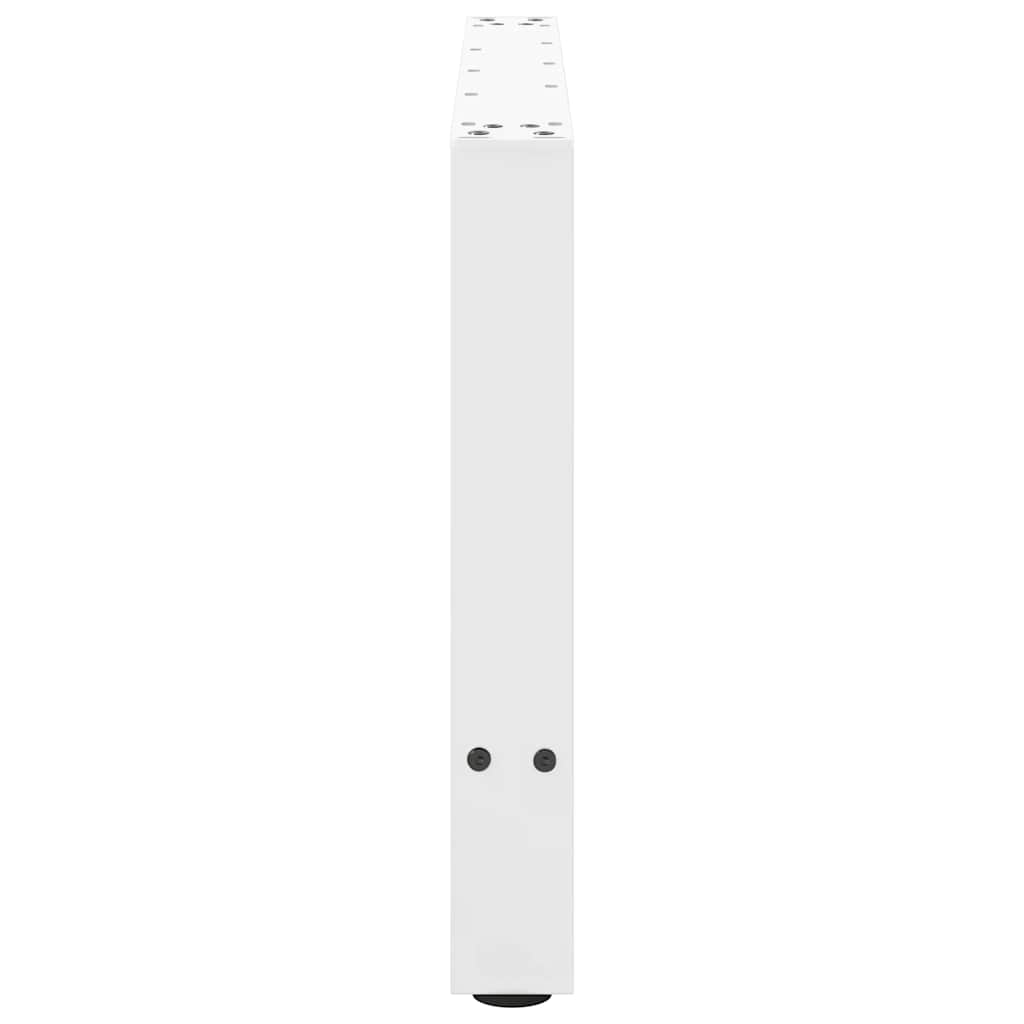 Pieds de table basse Blanc 2 pièces 70 x (42-43) cm Acier - XIOS