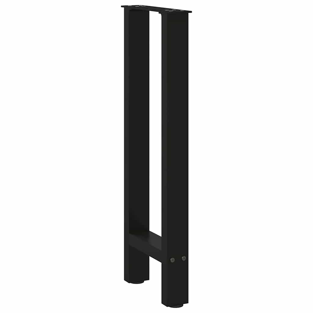 Pieds de table console Noir 2 pièces 28 x (72-73) cm Acier - XIOS