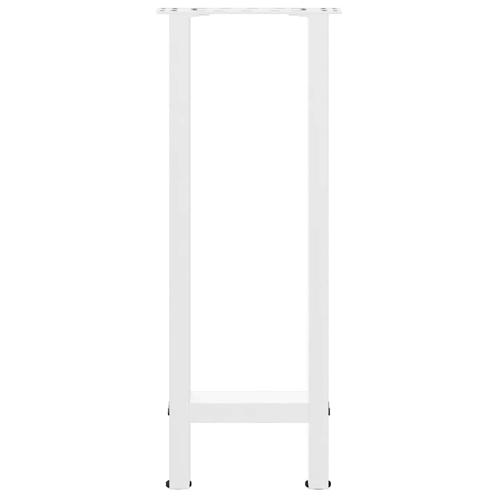 Pieds de table console Blanc 2 pièces 28 x (72-73) cm Acier - XIOS