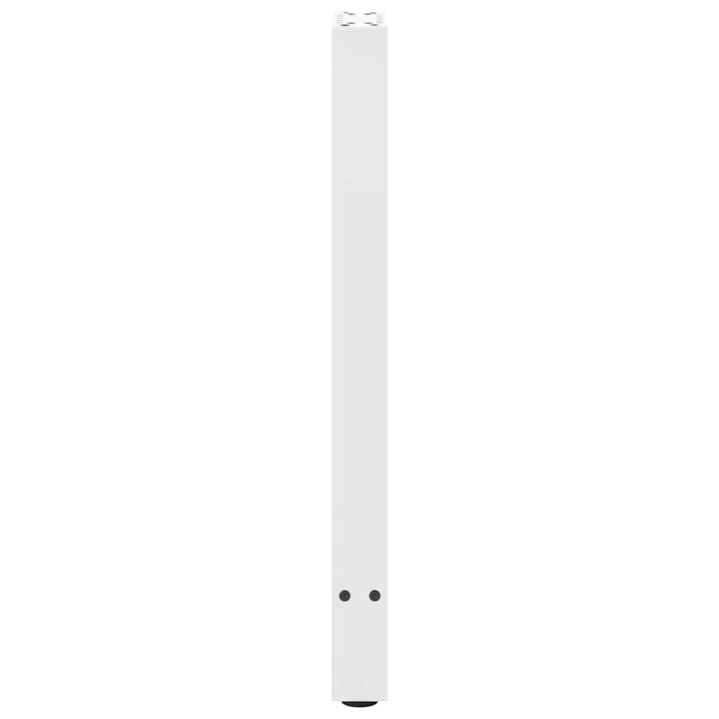 Pieds de table console Blanc 2 pièces 28 x (72-73) cm Acier - XIOS