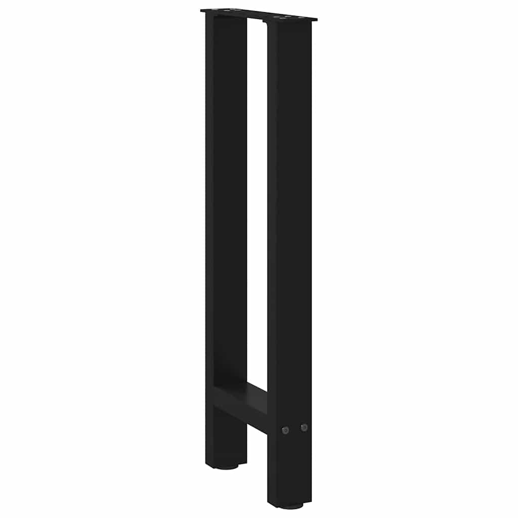 Pieds de table console Noir 2 pièces 38 x (72-73) cm Acier - XIOS
