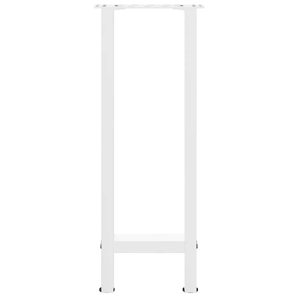 Pieds de table console Blanc 2 pièces 38 x (72-73) cm Acier - XIOS