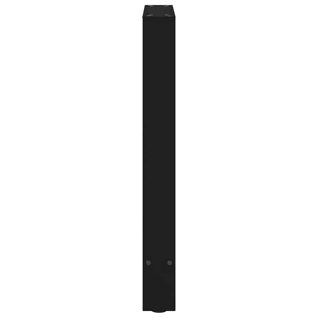 Pieds de table à manger Noir 2 pièces 50 x (72-73) cm Acier