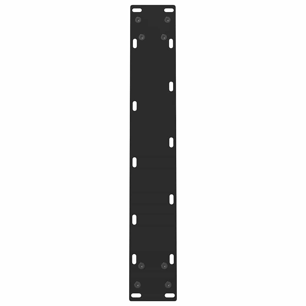 Pieds de table à manger Noir 2 pièces 50 x (72-73) cm Acier