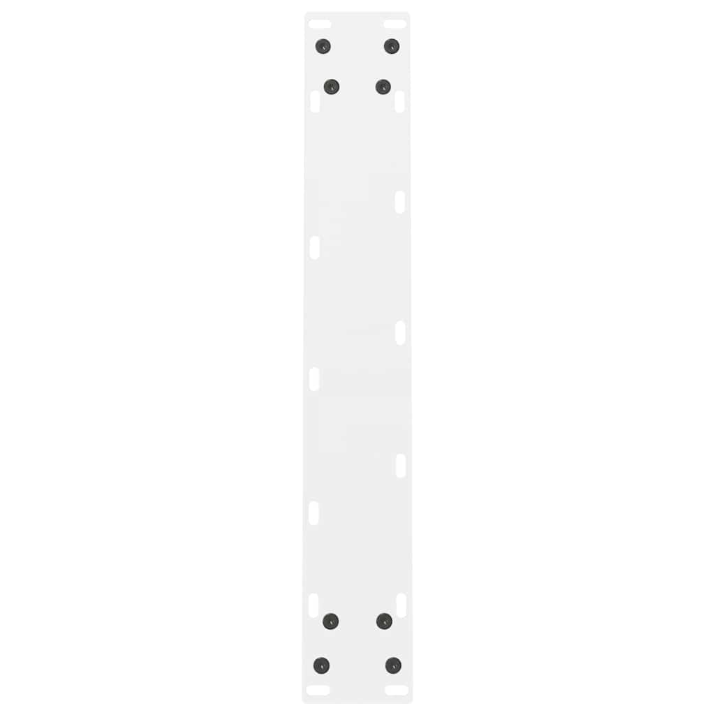 Pieds de table à manger Blanc 2 pièces 50 x (72-73) cm Acier - XIOS