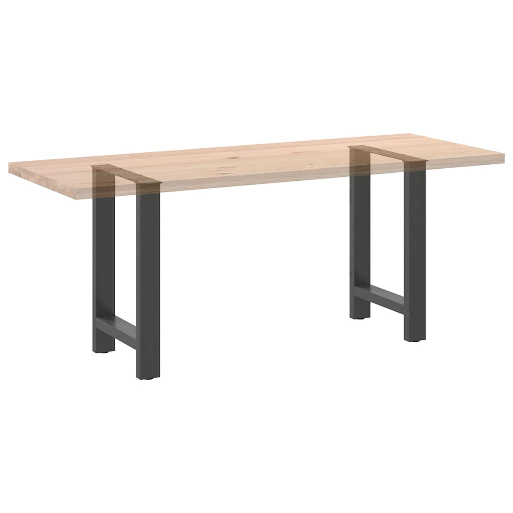 Pieds de table à manger Anthracite 2 pièces 50 x (72-73) cm Acier - XIOS