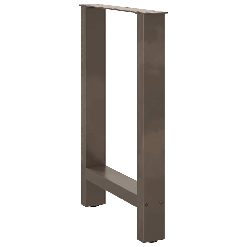 Pieds de table à manger en acier naturel 2 pièces 50 x (72-73) cm Acier - XIOS