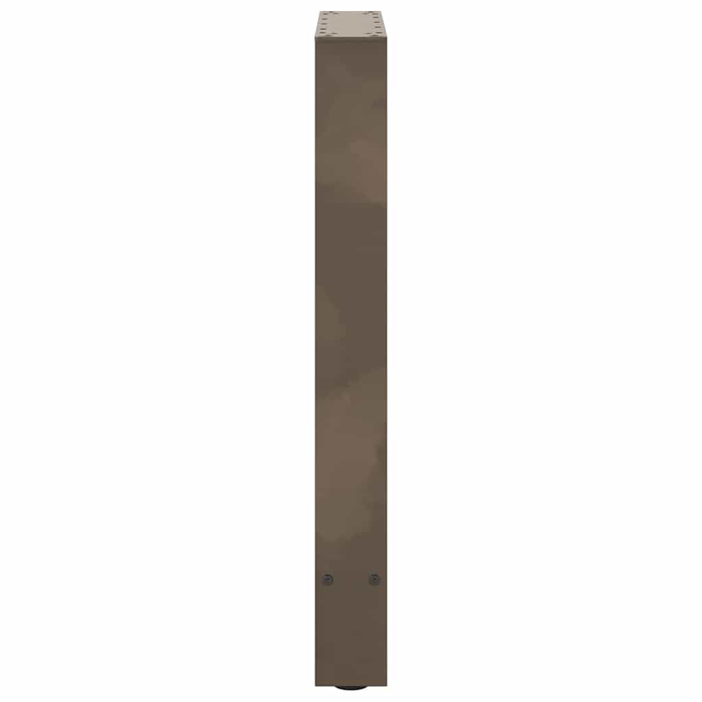 Pieds de table à manger en acier naturel 2 pièces 50 x (72-73) cm Acier - XIOS