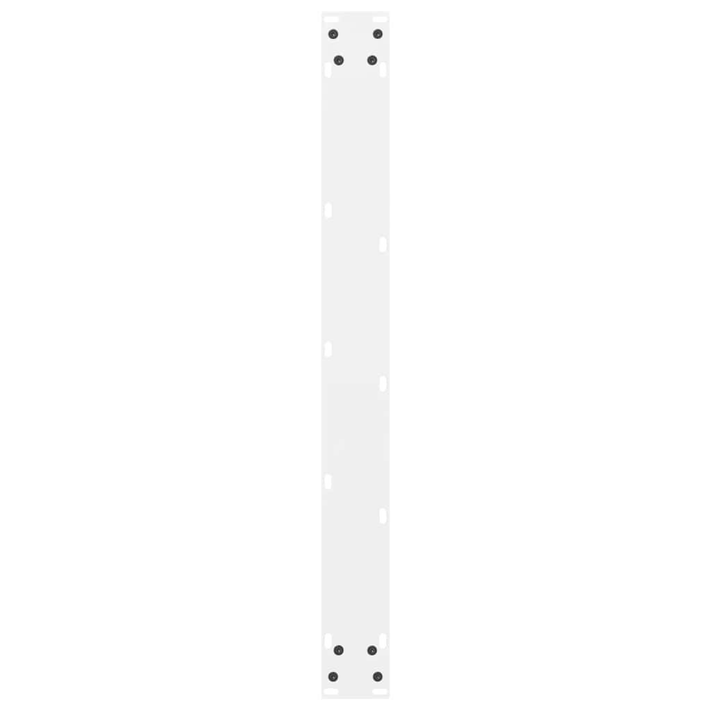 Pieds de table à manger Blanc 2 pièces 70 x (72-73) cm Acier - XIOS