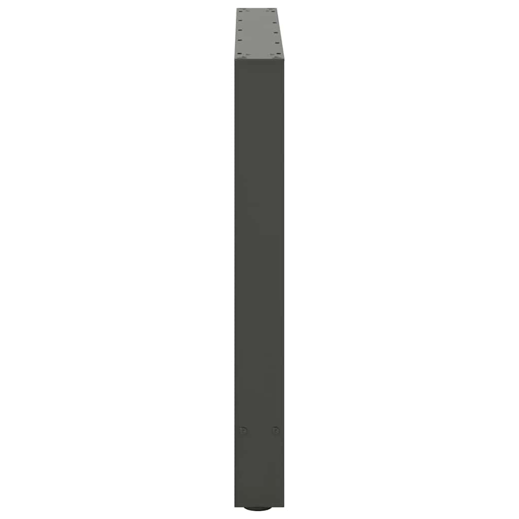 Pieds de table à manger Anthracite 2 pièces 80 x (72-73) cm Acier - XIOS