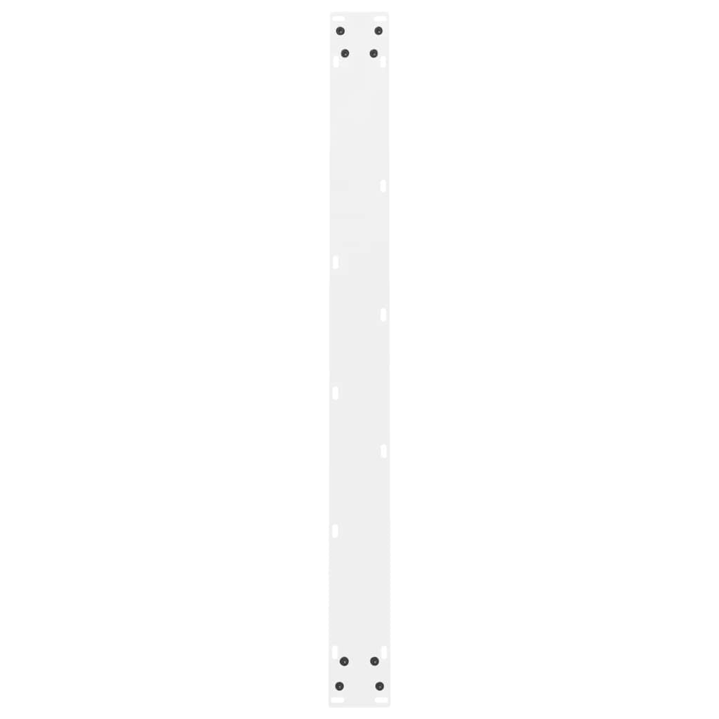 Pieds de table à manger Blanc 2 pièces 90 x (72-73) cm Acier - XIOS