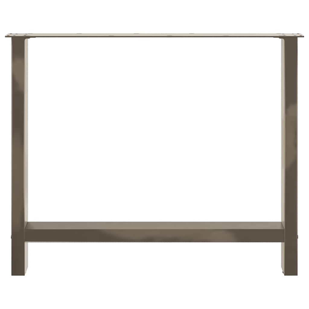 Pieds de table à manger en acier naturel 2 pièces 90 x (72-73) cm Acier - XIOS