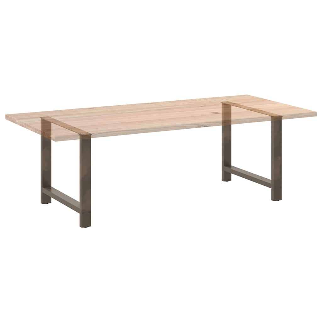 Pieds de table à manger en acier naturel 2 pièces 90 x (72-73) cm Acier - XIOS