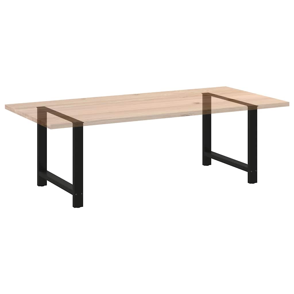 Pieds de table à manger Noir 2 pièces 100x(72-73) cm Acier - XIOS