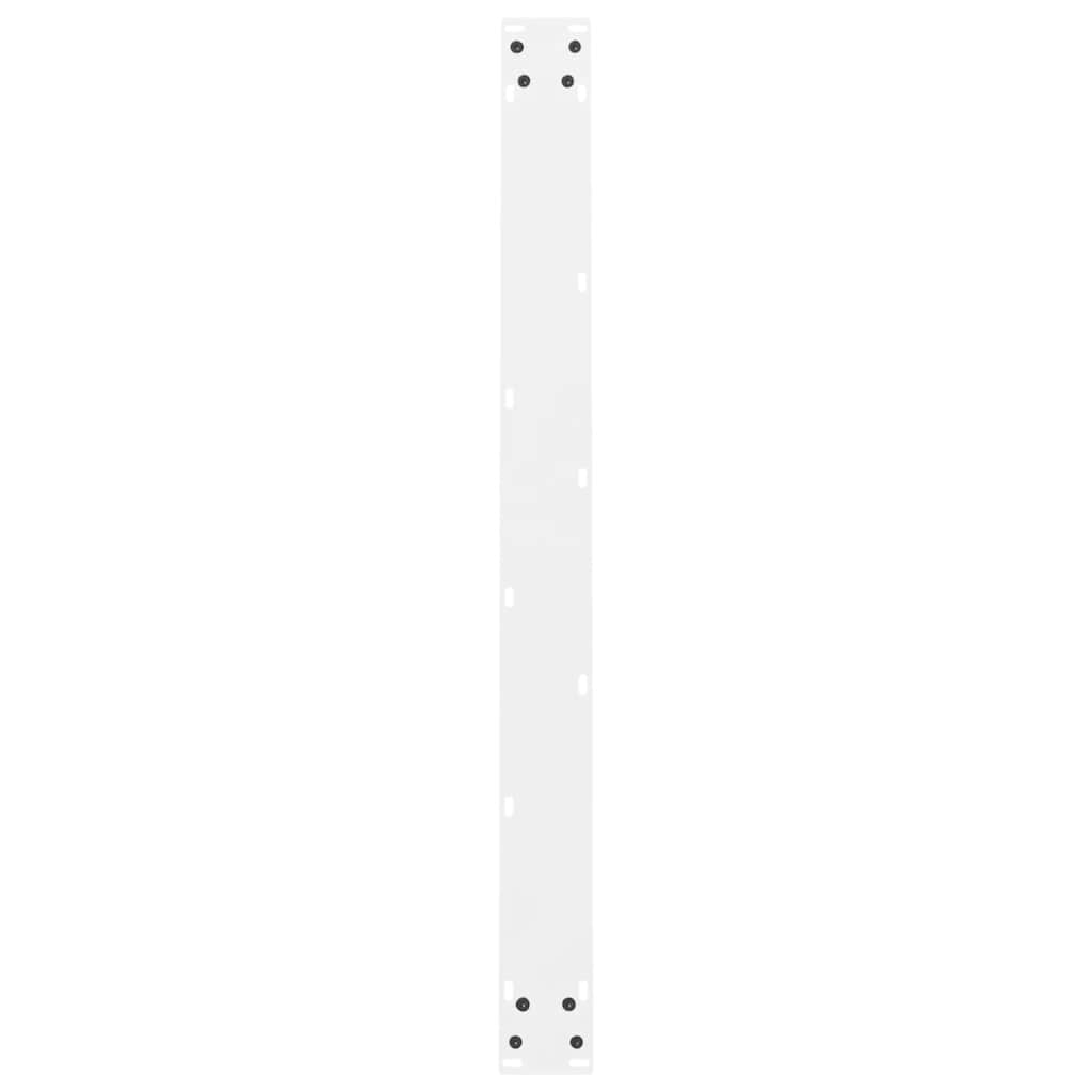 Pieds de table à manger Blanc 2 pièces 100 x (72-73) cm Acier - XIOS