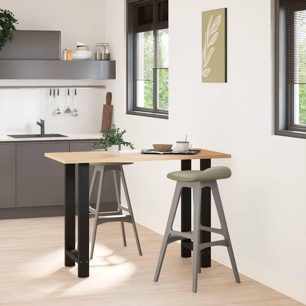 Pieds de table de bar Noir 2 pièces 40 x (90-91) cm Acier - XIOS