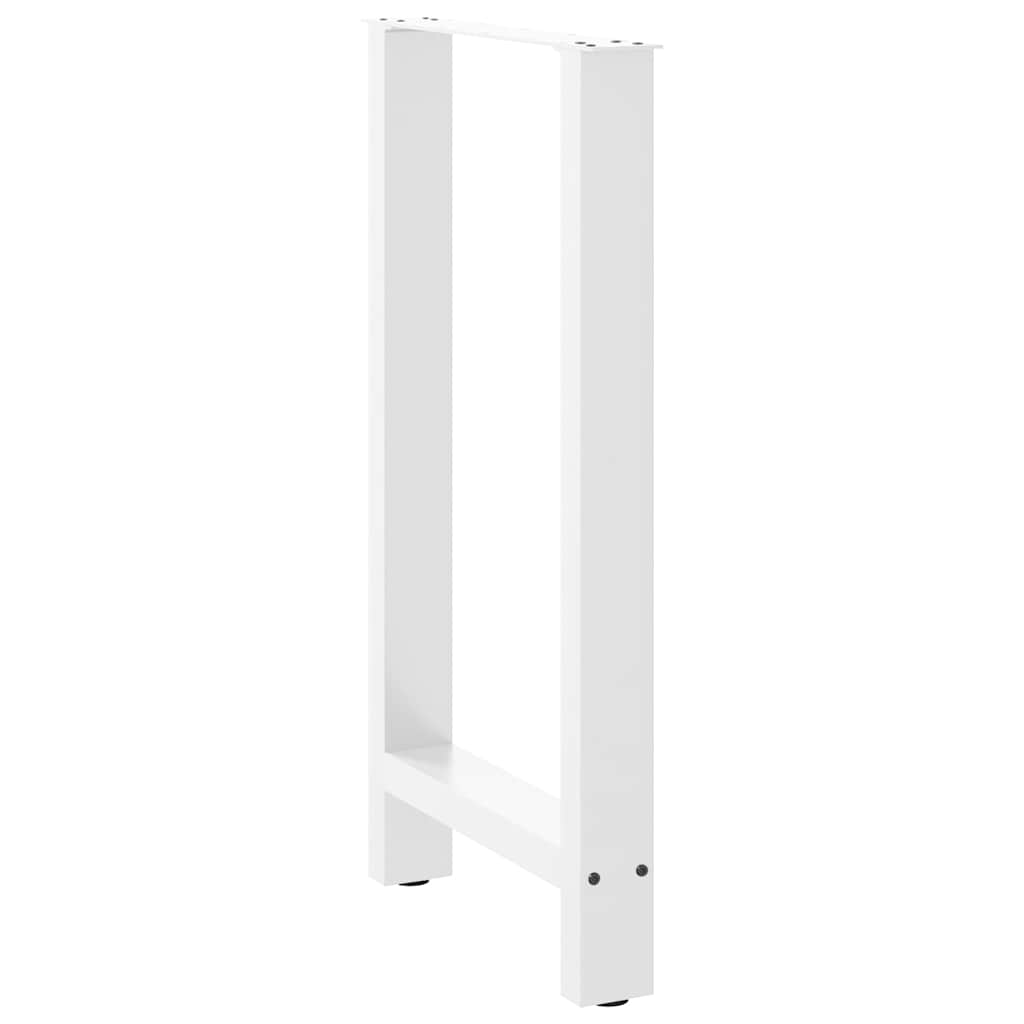 Pieds de table de bar Blanc 2 pièces 40 x (90-91) cm Acier - XIOS