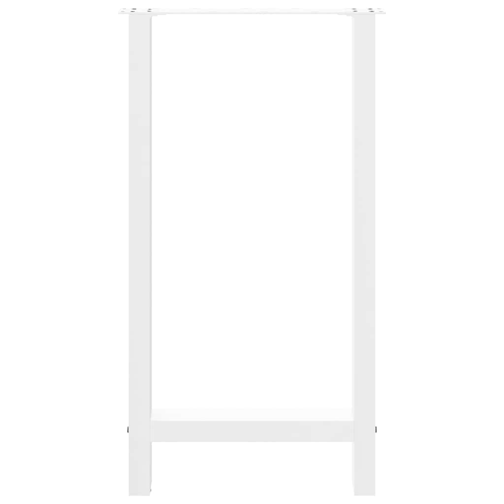 Pieds de table de bar Blanc 2 pièces 40 x (90-91) cm Acier - XIOS