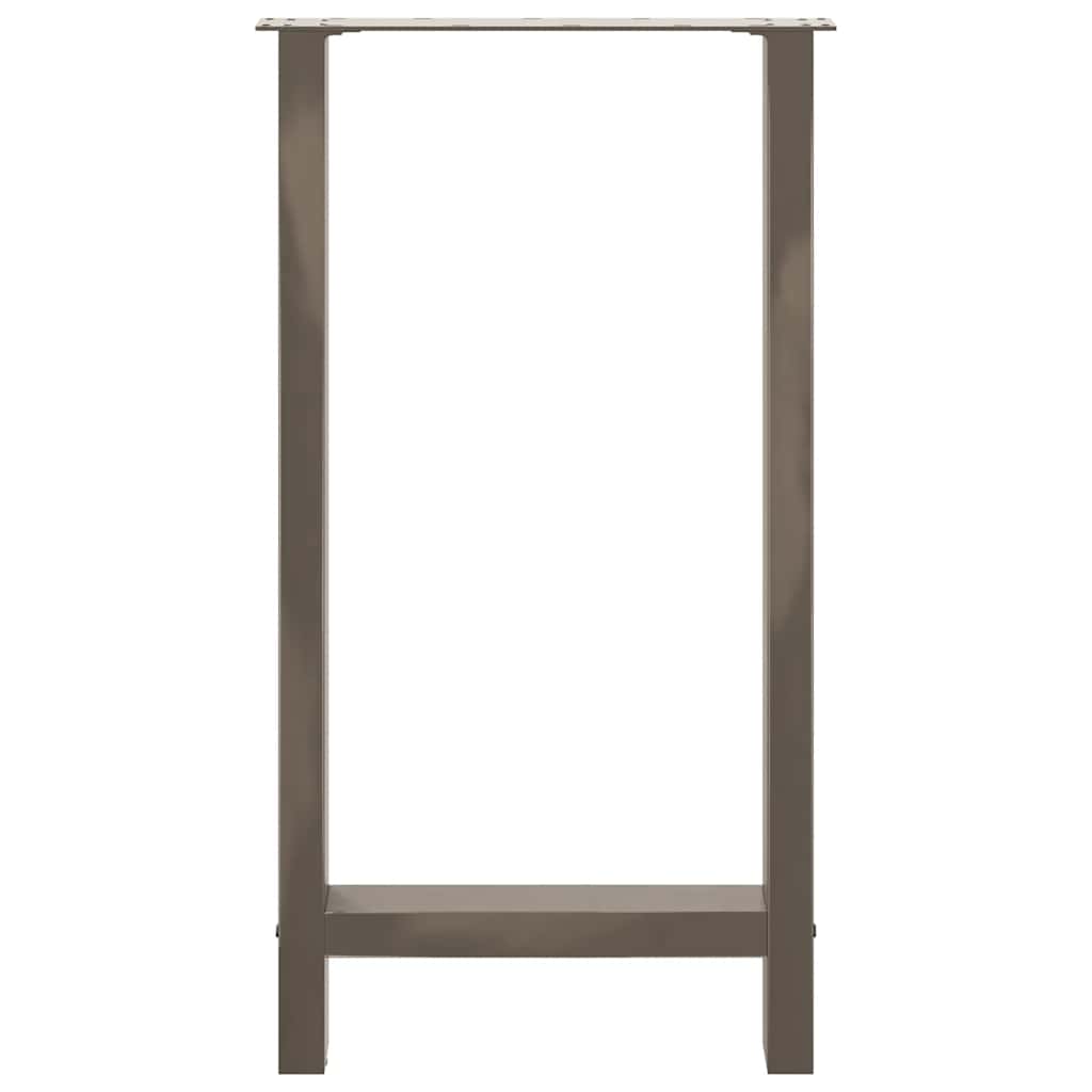 Pieds de table de bar en acier naturel 2 pièces 40 x (90-91) cm Acier - XIOS