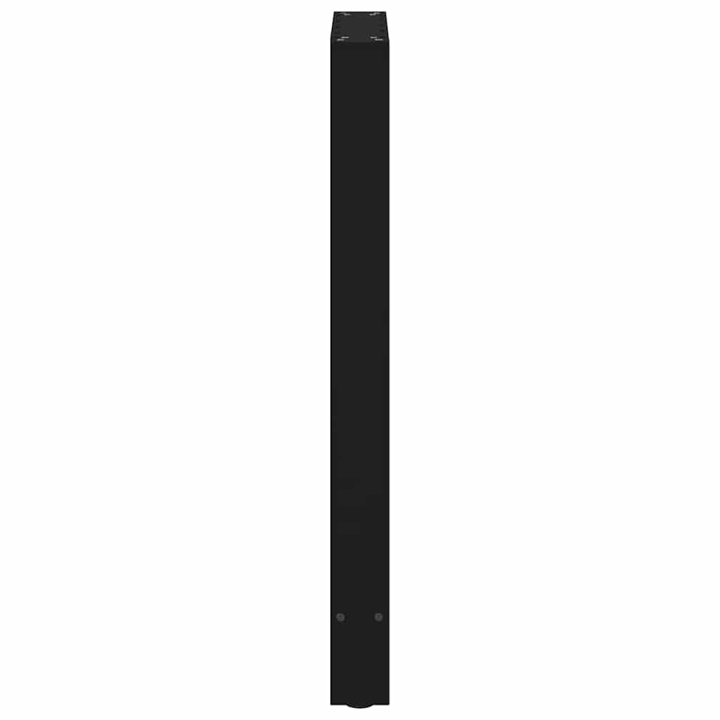 Pieds de table de bar Noir 2 pièces 50 x (90-91) cm Acier