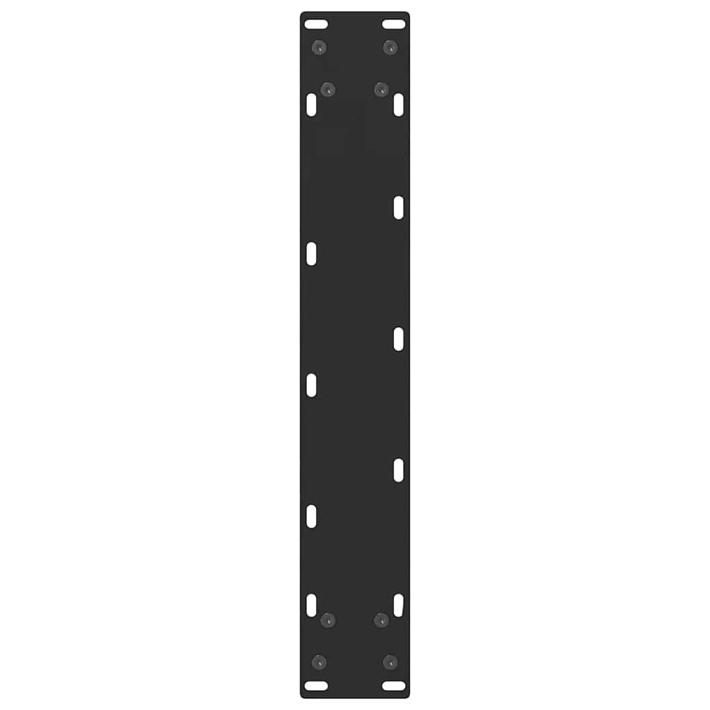 Pieds de table de bar Noir 2 pièces 50 x (90-91) cm Acier