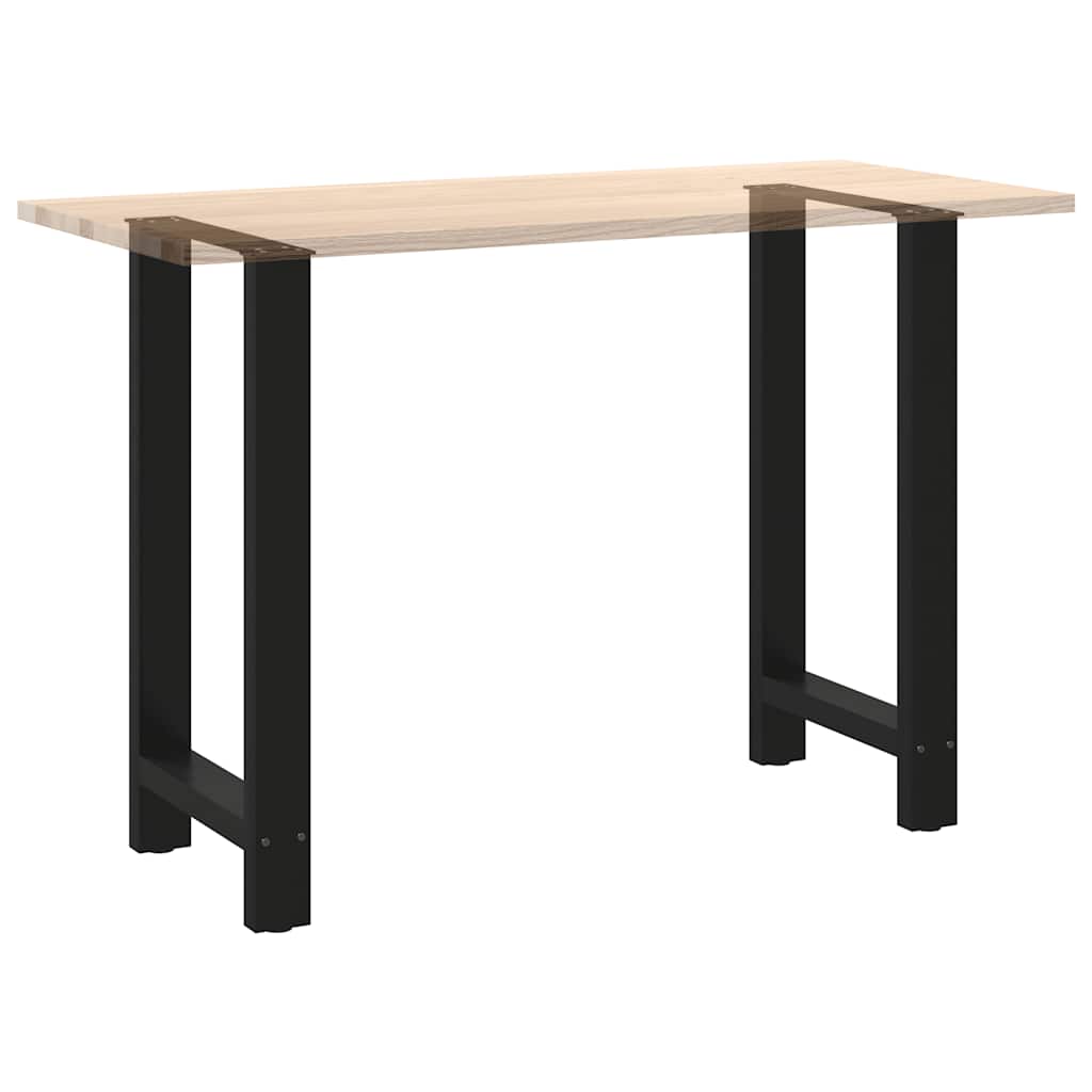 Pieds de table de bar Noir 2 pièces 50 x (90-91) cm Acier
