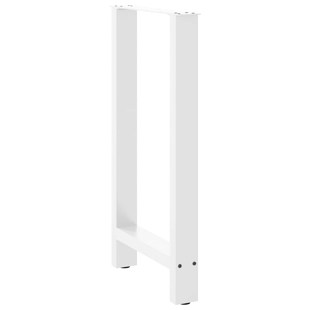 Pieds de table de bar Blanc 2 pièces 50 x (90-91) cm Acier - XIOS