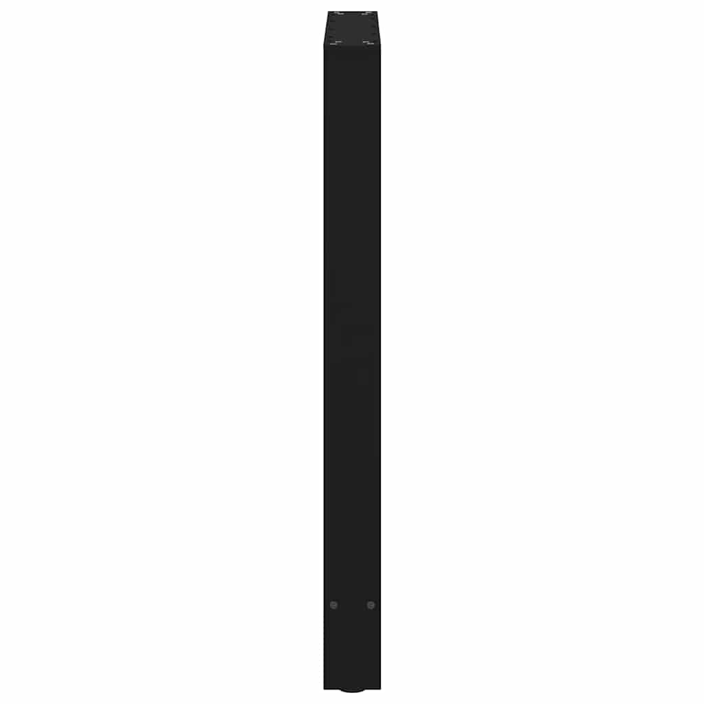 Pieds de table de bar Noir 2 pièces 60 x (90-91) cm Acier