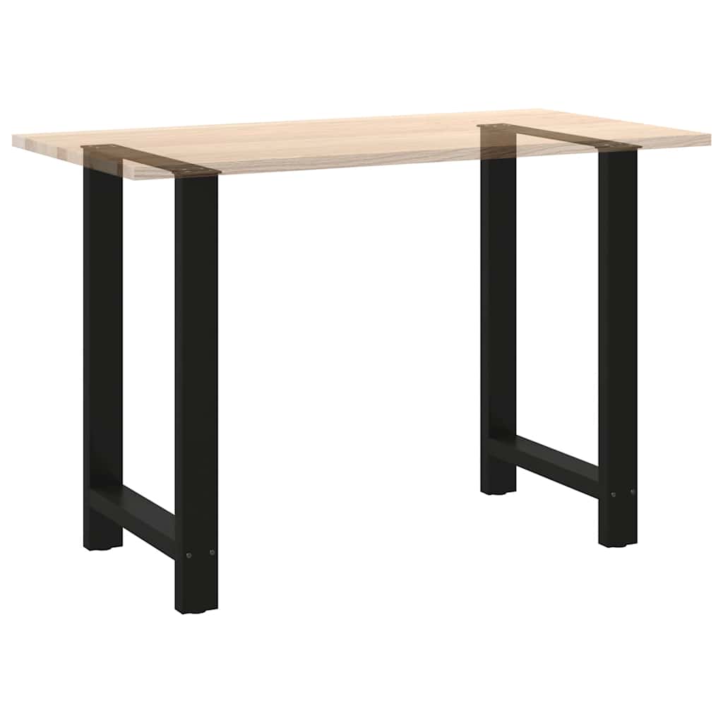 Pieds de table de bar Noir 2 pièces 60 x (90-91) cm Acier