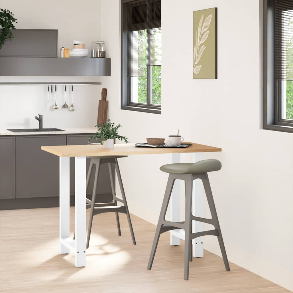 Pieds de table de bar Blanc 2 pièces 60 x (90-91) cm Acier - XIOS