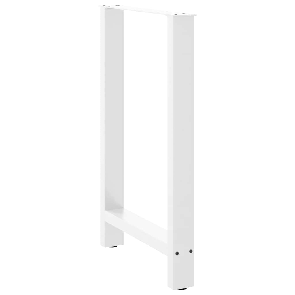 Pieds de table de bar Blanc 2 pièces 60 x (90-91) cm Acier - XIOS