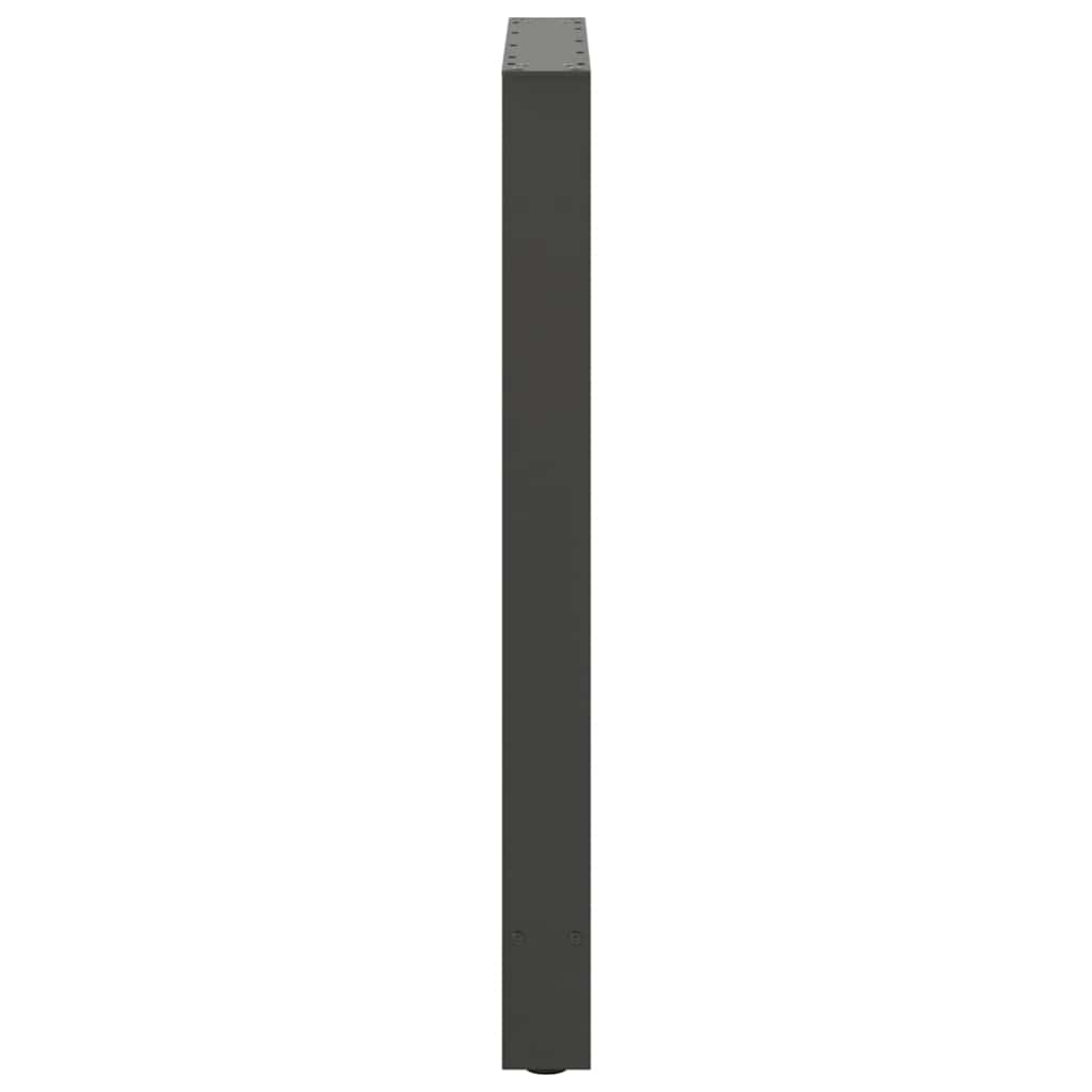 Pieds de table de bar Anthracite 2 pièces 60 x (90-91) cm Acier - XIOS