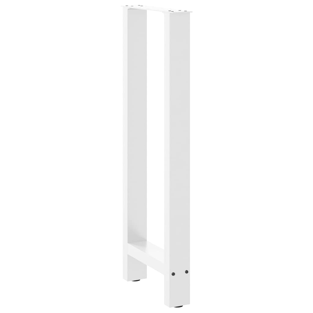 Pieds de table de bar Blanc 2 pièces 40 x (100-101) cm Acier - XIOS