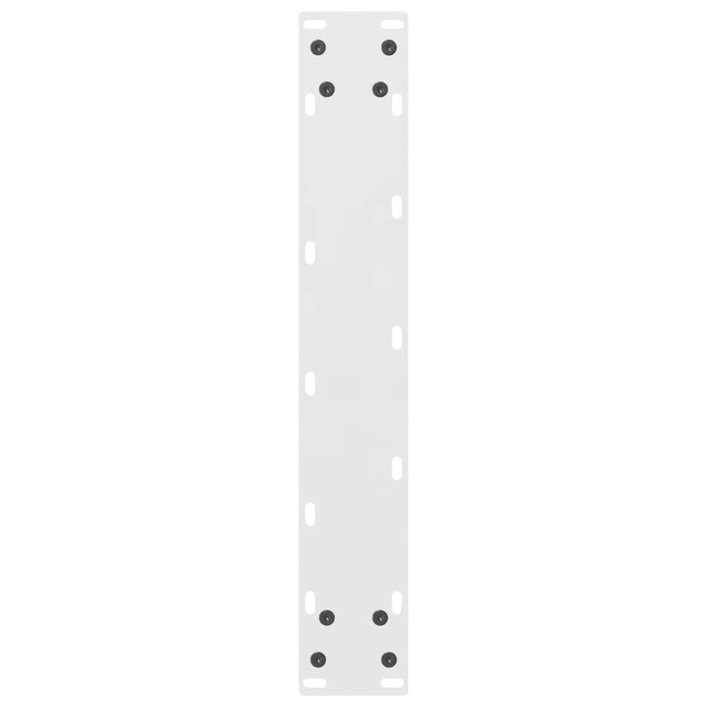 Pieds de table de bar Blanc 2 pièces 40 x (100-101) cm Acier - XIOS