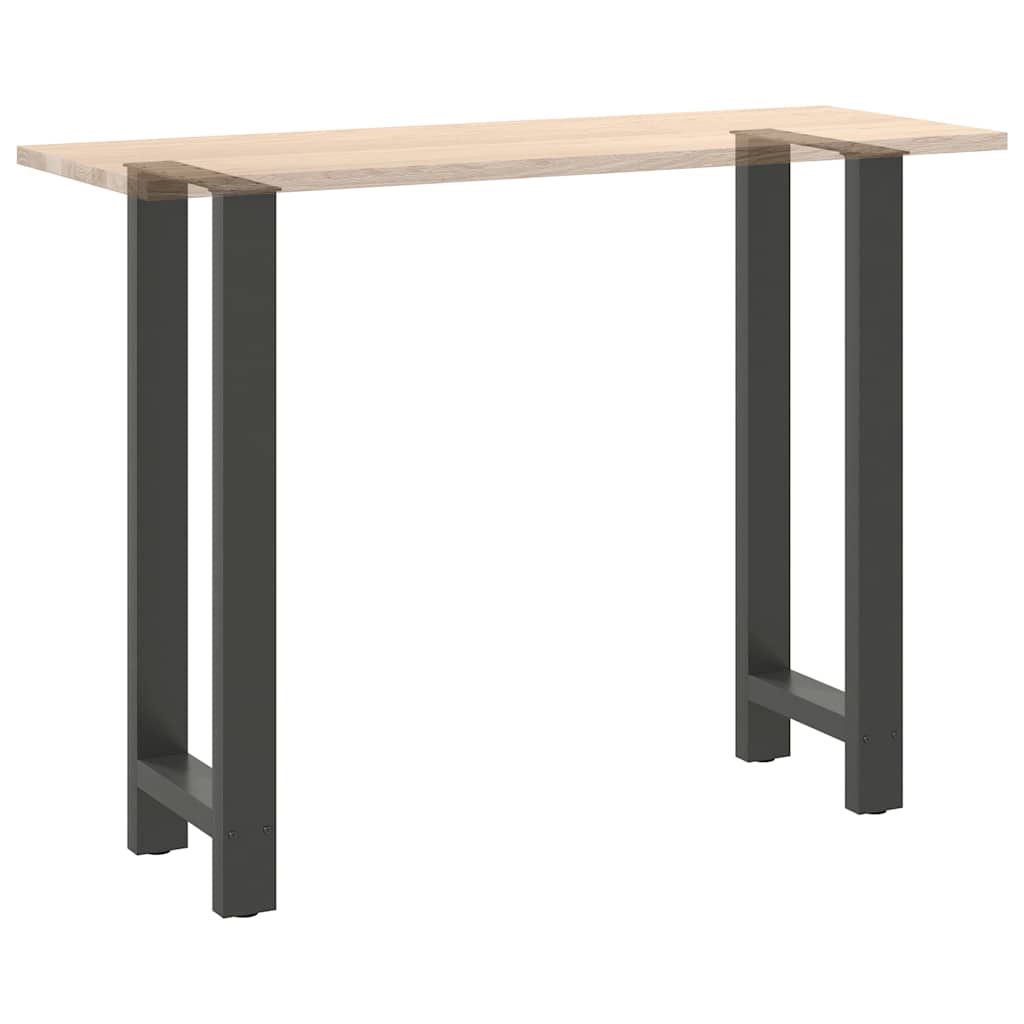 Pieds de table de bar Anthracite 2 pièces 40 x (100-101) cm Acier - XIOS