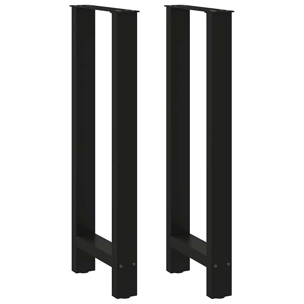 Pieds de table de bar Noir 2 pièces 50 x (100-101) cm Acier - XIOS