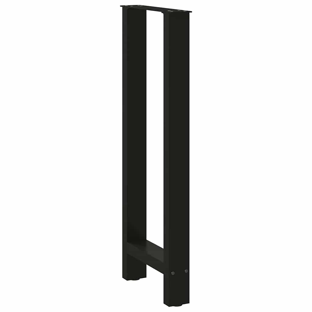 Pieds de table de bar Noir 2 pièces 50 x (100-101) cm Acier - XIOS