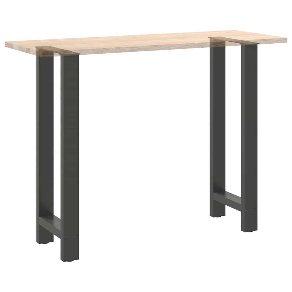Pieds de table de bar Anthracite 2 pièces 50 x (100-101) cm Acier - XIOS
