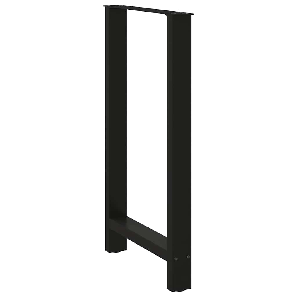 Pieds de table de bar Noir 2 pièces 60 x (100-101) cm Acier - XIOS